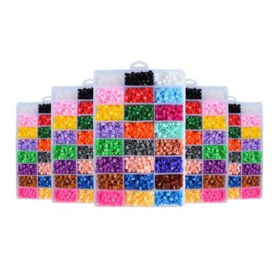 China Hot Selling Interesting Amazon 24 Colors Kids Educational Toys Handmade Perler Fuse Bead Hama Beads for sale