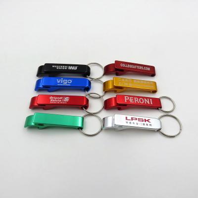 China Durable Custom Full Color Aluminum Alloy Metal Key Souvenir Logo Beer Bottle Opener for sale