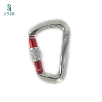 China High quality multifunctional aviation 30KN7075 door lock aluminum spiral carabiner seat belt accessories 30KN7075 aluminum snap hook for sale