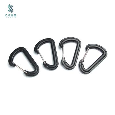 China Durable Cheap Outdoor Metal D Shaped Plastic Door Carabiner Camping Carabiner Hook for sale