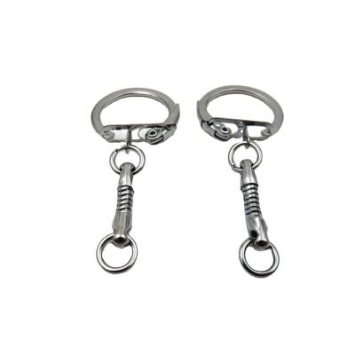 China Europe supply fashionable and simple snake-shaped chain metal buckle key chain key ring for sale