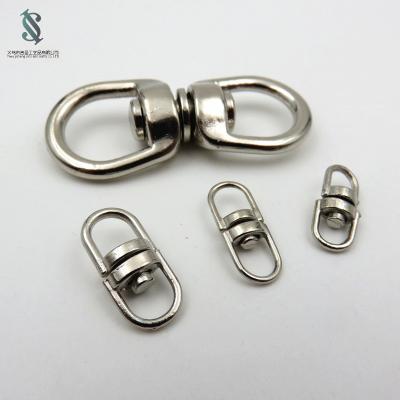 China Eco - Friendly 15.7mm Rotating Stainless Steel Keyring 8 Shaped Rotating Connection Buckle for sale