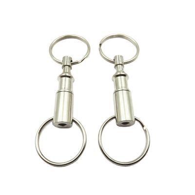 China Quick Release Alloy Camping Durable Detachable Portable Key Chain Key Ring for sale