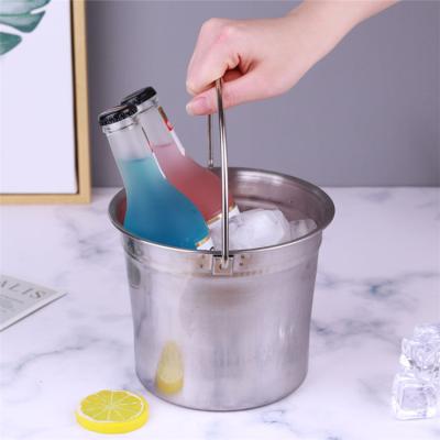 China Sustainable Stainless Steel Beer Ice Bucket Bar Part Champagne Wine Barrel for sale