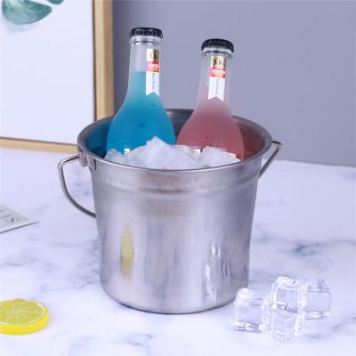 China Durable High Quality Thick Stainless Steel Ice Bucket Ice Holder Container for sale