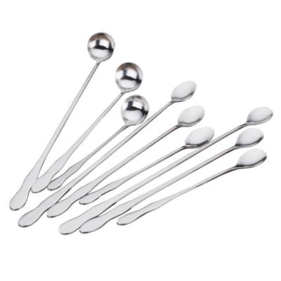 China OEM Disposable Cheap Sliver Factory Factory Stainless Steel Mini Dessert Spoon For Coffee Tea Honey for sale