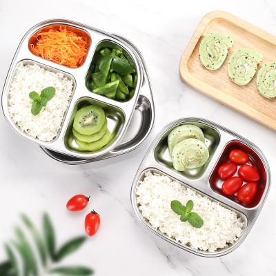 China Freshness Preservation 304 Stainless Steel Lunch Box Bento Box Kitchen Leakproof Food Container for sale