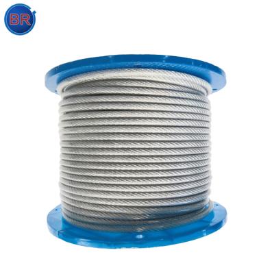 China High Tensile Construction PVC Coated Galvanized Wire Rope Cable for sale