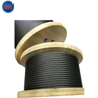 China China Nantong Elevators ASTM Certified 8.0mm Ungalvanized Steel Wire Rope for sale