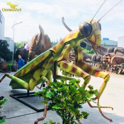 China Silicone Steel Life Size Animatronics Animal Grasshopper for sale