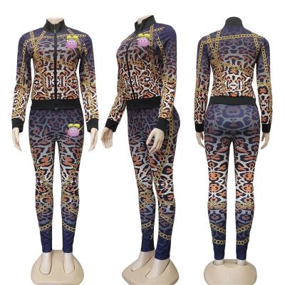 China Designer Fitness Wear Black Owened Women Clothing Breathable Fashion Printed Sweat Suits High Quality Jogger Spencer Wear for sale