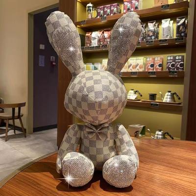 China Luxury Factory Custom Cartoon Rabbit Stuffed Doll Cotton Designer Girls Cloth Toy Handmade Baby Gift Kids Soothing Toy for sale