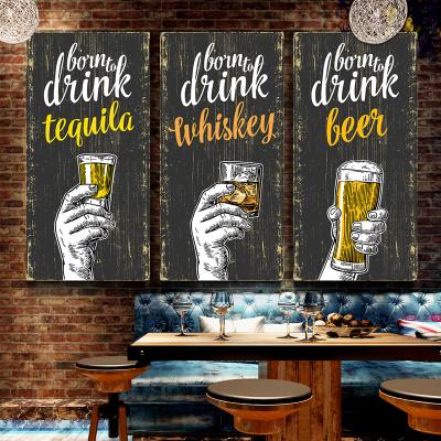 China China OEM custom tin sign for cafe beer bar home room wall decor wholesale printing vintage retro embossed metal plaque for sale