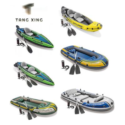 China Fishing Kayak Traveling Kayak China Rowing Folding Foldable Sit On Top Pack Doble Hinchable Raft Kayak Portable Rafting Boat River Price 1 Person 3 for sale