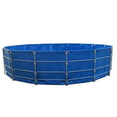 China Custom Aquaculture System PVC Tear-Resistant Fish Breeding Collapsible Water Tank Fish OEM Fish Farm Cultivating Pool Tank Acuicultura for sale