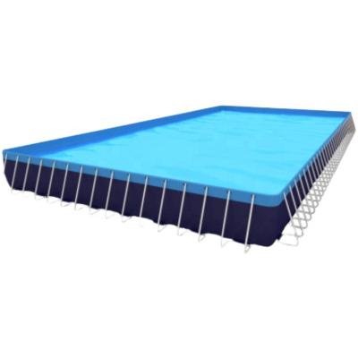 China Metal Frame Pools Large Collapsible Pools For Water Games Teaching Wholesale 12*24*1.32m for sale