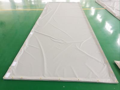 China Insulation Tarpaulin Greenhouse Cover Fabric Durable Flame Retardant Soundproof PVC Gray Waterproof Tarpaulin for sale