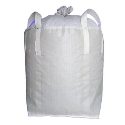 China ANTISTATIC FIBC Bulk Sand Stone Bags 1 One Ton Bag Super Sack Sandbags Top Flat Bottom Bag for sale