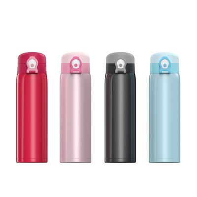 China 450ml 350ml Double Wall Steel Water Bottle Sustainable Hot Cool Stainless Vacuum Insulated Bottle for sale