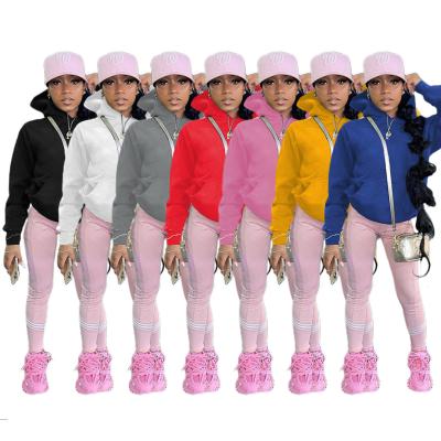 China QUICK DRY Cultivated Simple Solid Hooded Women Hoodie Sweatshirts for sale