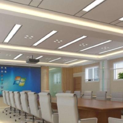 China Hallway Office Steel Sheet Smd 30watt 40watt Modern Commercial White Dimming Light Fixture Led Pendant Light for sale