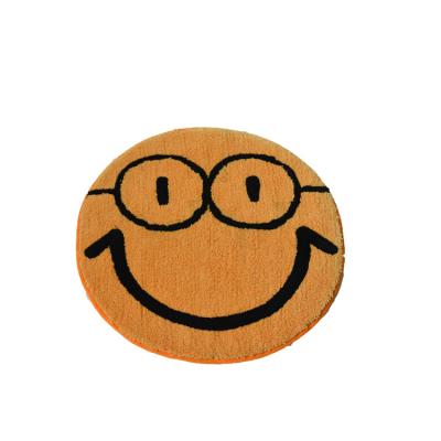 China Smile Sustainable Cover Bathroom Anti Slip Shower Mat Machine Washable Bath Room Mats Rugs for sale