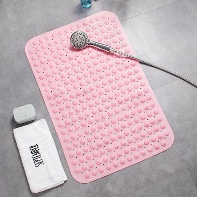 China Non Slip Sustainable Bath Mat For Shower Tub And Tub Mat Non Slip Bathroom Accessories Pad With Suction Cups And Drain Holes for sale