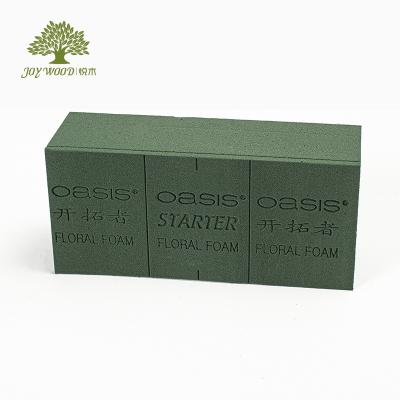 China Green environmental protection JAYWOOD Flower Mud Wholesale Mud Quick Absorbent Oasis Floral Mud Brick Layout Customized Brick Carton for sale