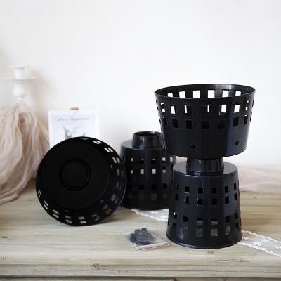 China JAYWOOD New Design Flower Packing Barrels Supplies Recyclable Material Bucket Bouquet Plastic Flower Arranging Container Molds for sale