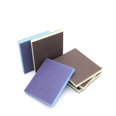 China Polishing Hand Sanding Thin Sanding Sponge Blocks Sandpaper Sponge Sanding Sheet for sale