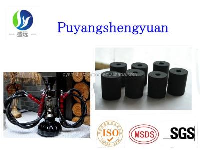 China Electric hardwood 35mm shisha 6pcs*20rolls/box natural charcoal with hole for sale