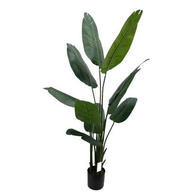 China Home Decor Minimalist Artificial Plant Tree Green Traveler Tree Planta Planta For Home Decor for sale