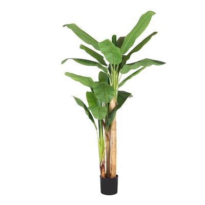 China Artificial Plants Green Banana Tree Home Wedding Party Minimalist Artificial Plant Decor Planta For Home Decor for sale