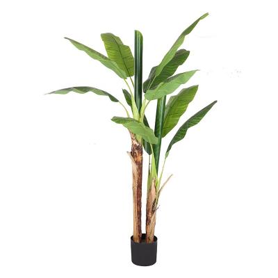 China Artificial Plants Planta Green Banana Tree Home Large Tree Wedding Party Minimalist Decor Artificial Plant for Home Decor for sale