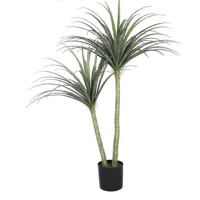 China Wholesale Minimalist Indoor Potted Plant Home Decor Artificial Green Dracaena Sisal Plants Planta For Home Decor for sale