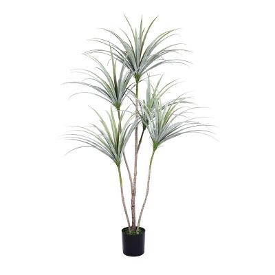 China Wholesale Minimalist Indoor Potted Plant Home Decor Artificial Green Dracaena Sisal Plants Planta For Home Decor for sale