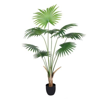 China Artificial Plants Material Plants Material Phoenix Palm Rubber Plastic Minimalist Areca Artificial Palm Tree With Pot 160cm for sale