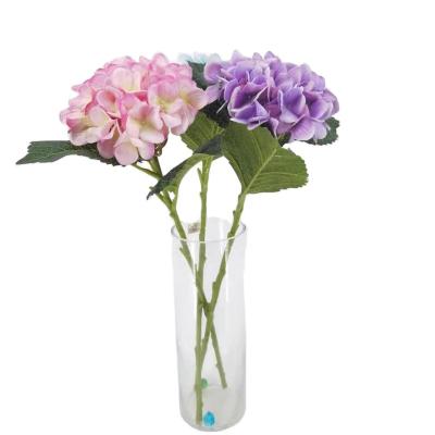 China Professional Real Touch China Flores Artificial Flowers Minimalist Wedding Environmental Hydrangea Flowers For Home Decor for sale