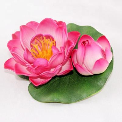 China Wholesale eva foam china artificial flower eva foam material artificial floating waterlily lotus for home deco garden pond decoration for sale