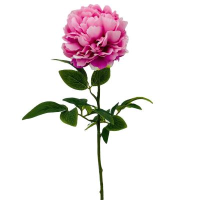 China Professional Real Touch China Flores Artificial Flowers Minimalist Wedding Environmental Peony Flowers For Home Decor for sale