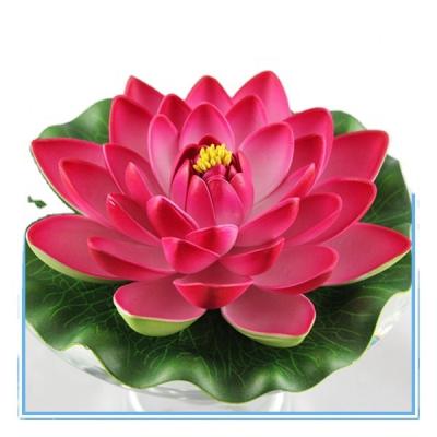 China Wall Artificial Flower Wedding Party EVA Water Lily Floating Lotus Flowers (m) Traditional, Decorative Flower for sale