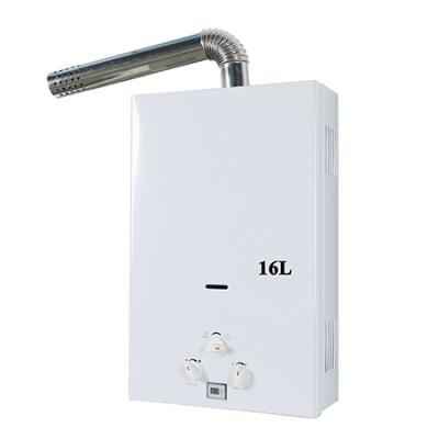 China The hotel effectively forced exhaust type 16 liter gas water heater with engine for sale