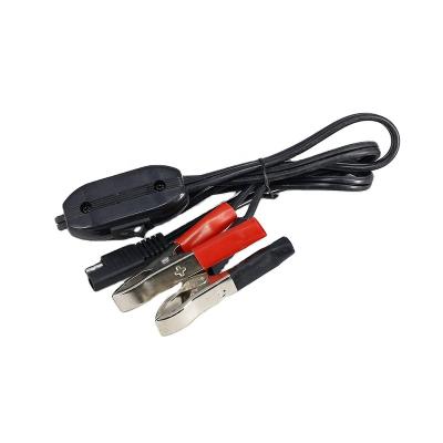 China Telecom Black Red Crocodile Clip Battery Cables Sae To Alligator Clips Cable With Fuse for sale