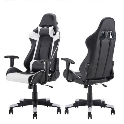 China PU Leather Gaming Chair (Height) Adjustable Comfortable Swivel Racing Office Computer Gaming Chair for sale