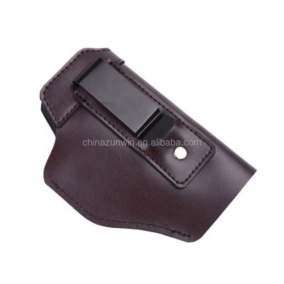 China Universal Genuine Leather Concealed Carry Belt Genuine Leather Gun Holster for Glock 17, Springfield XD, Ruger SR9, Ruger P95 for sale