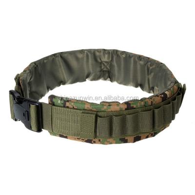 China 600D 25 Belt Gun Shell Bandolier Belt 12 Gauge Ammo Nylon Outdoor Hunting Tactical Holder for sale