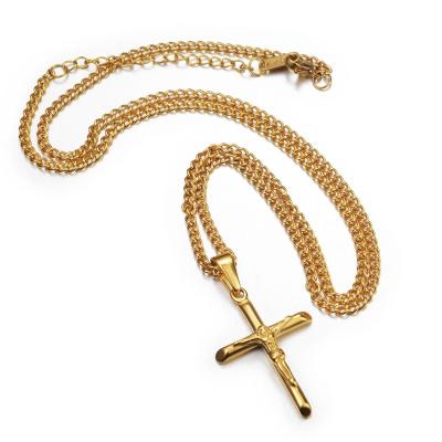 China Fashion High Quality Fashion Cross Hip Hop Cool Titanium Steel Necklace For Men And Women for sale