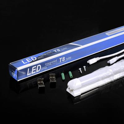 China Office School OEM Cheap Price Led Tube Light T8 T5 4ft 1200mm 18w 8ft V Shaped Integrated Tube Lamp For Shop Office Classroom for sale