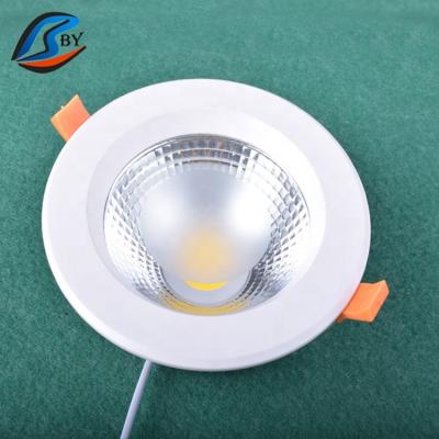 China Modern Round Led Ceiling Down Light 5W 7W 10W 15W 24W COB Recessed 100mm, Modern Circuit Design Aluminum Lighting, White Or Black - for sale