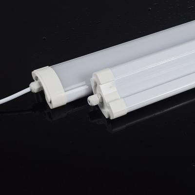 China BOYU office led triproof mini light ip66 4ft 5ft 36w 44w 150lm/w dustproof linear light for parking lot warehouse for sale